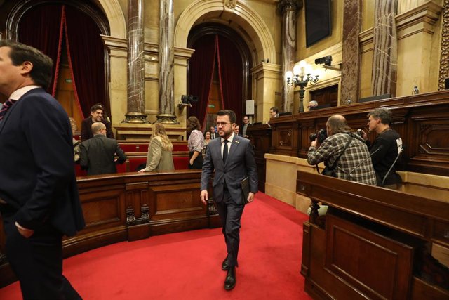 El president de la Generalitat, Pere Aragonès