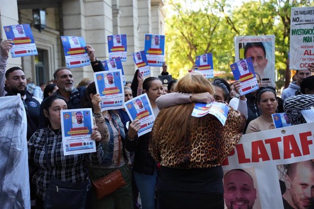 Manifestación de familiares y amigos del joven José Antonio Hernández Barrul