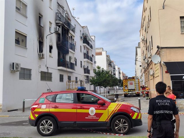 Imagen de la vivienda incendiada