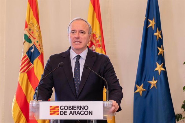 El presidente del Gobierno de Aragón, Jorge Azcón