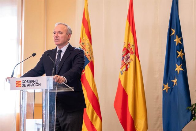El presidente del Gobierno de Aragón, Jorge Azcón
