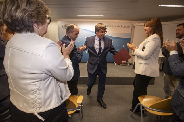 El expresidente de la Generalitat y eurodiputado de Junts, Carles Puigdemont.