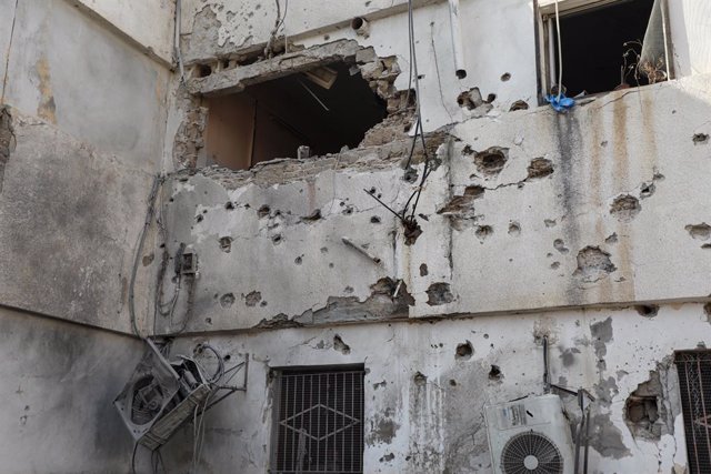Imatge d'arxiu dels danys causats per atacs d'Israel contra un hospital de la Franja de Gaza