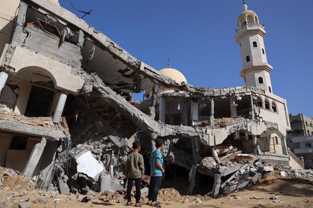 Edificis destruïts pels bombardejos de l'Exèrcit d'Israel 