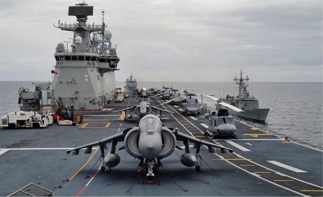 El buque 'Castilla' regresa a la Base de Rota tras finalizar su segundo despliegue en la operación Dédalo