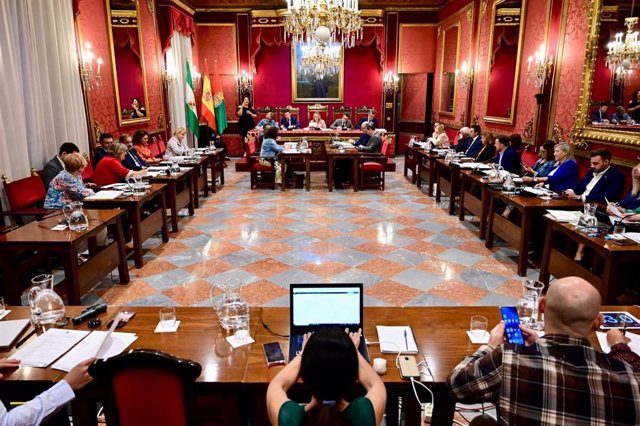 Archivo - Pleno del Ayuntamiento de Granada, en imagen de archivo