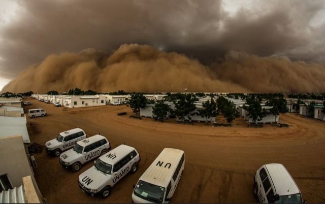 Tormenta de arena en Darfur