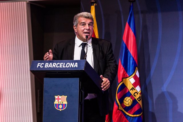 Archivo - El president del FC Barcelona, Joan Laporta