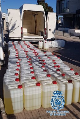 Incautan en Jerez 111 garrafas con 2.700 litros de gasolina que iban a utilizarse para narcolanchas