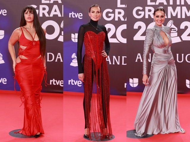 Nieves Álvarez en la alfombra roja de los Latin Grammy 2023