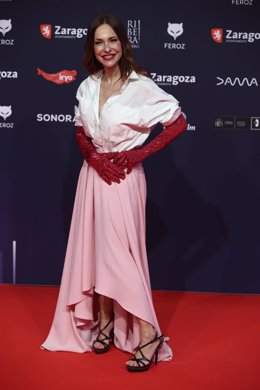 Archivo - La guionista Paula Ortiz posa en la alfombra roja previa a la gala de la X edición de los Premios Feroz, en el Auditorio de Zaragoza, en enero de 2023, en Zaragoza