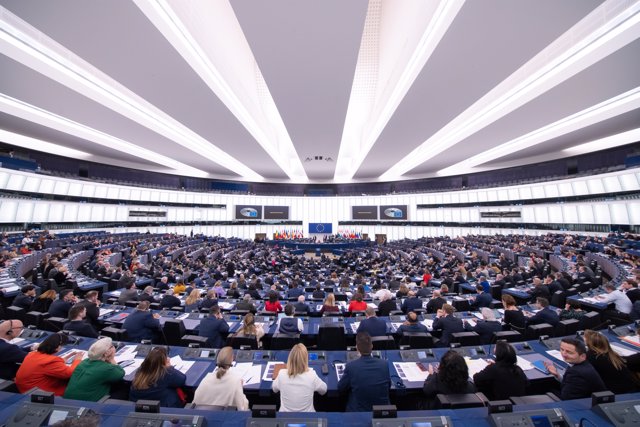 Sesión en la sede del Parlamento Europeo en Estrasburgo.