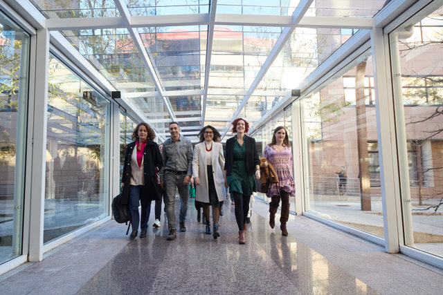  Los diputados de Más Madrid en la Asamblea de Madrid, Carla Antonelli y Emilio Delgado Orgaz; la nueva portavoz de Más Madrid en la Asamblea, Manuela Bergerot y las diputadas María Pastor y Jimena González,