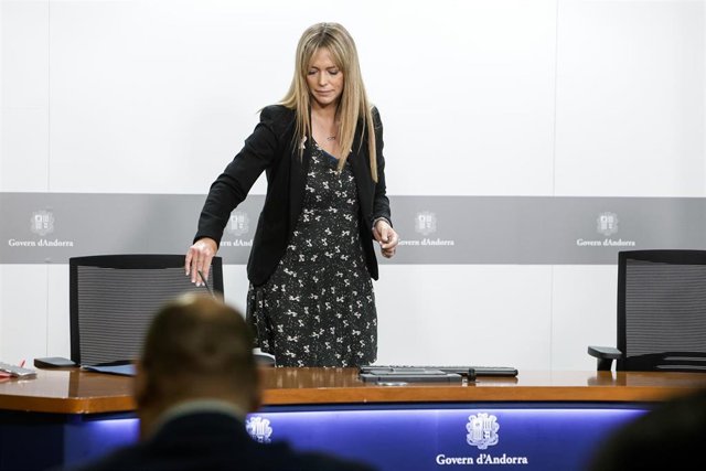 La secretaria de Estado de Igualdad y Participación Ciudadana, Mariona Cadena, en la rueda de prensa