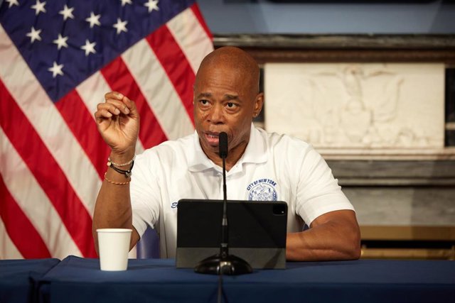 Archivo - El alcalde de Nueva York, Eric Adams 