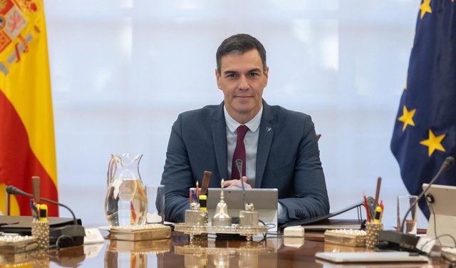 El presidente del Gobierno, Pedro Sánchez, preside la primera reunión de Consejo de Ministros de la XV legislatura, en el Palacio de la Moncloa, a 22 de noviembre de 2023, en Madrid (España).