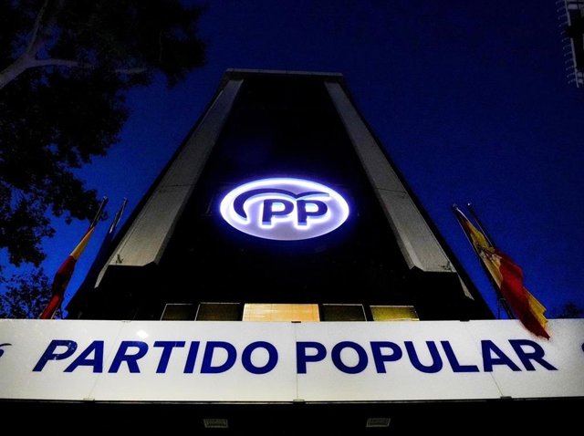 Fachada de la sede del PP en la calle Génova (Madrid).