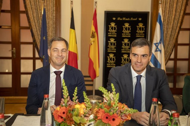 El president del Govern central, Pedro Sánchez, durant la seva gira per Israel, Palestina i Egipte