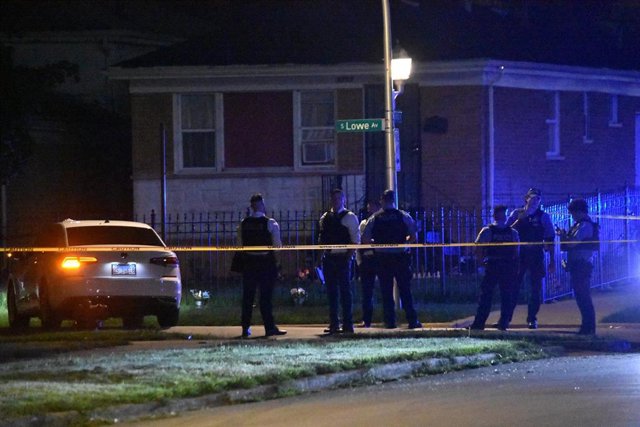 Archivo - Cordón policial en Estados Unidos