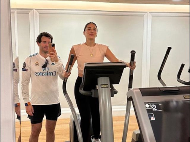 Íñigo Onieva y Tamara Falcó en el gimnasio.