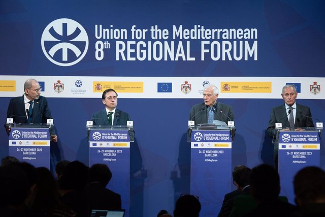 Roda de premsa posterior al VIII Fòrum de la Unió pel Mediterrani (UpM) 