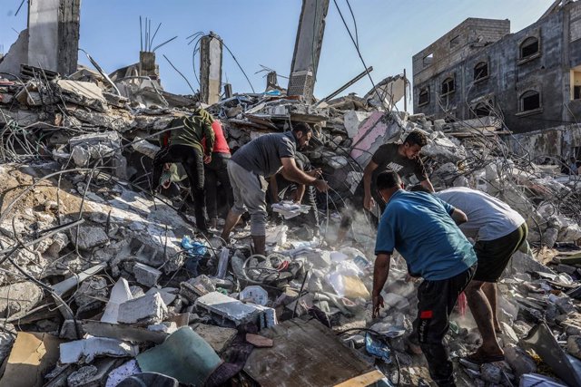 Habitatge destruït per un atac de l'Exèrcit d'Israel 