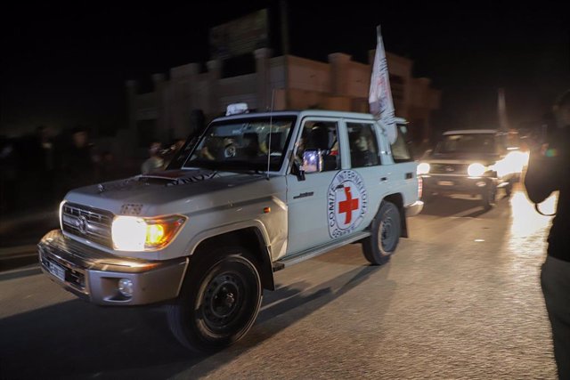 Vehículo del Comité Internacional de la Cruz Roja en Gaza