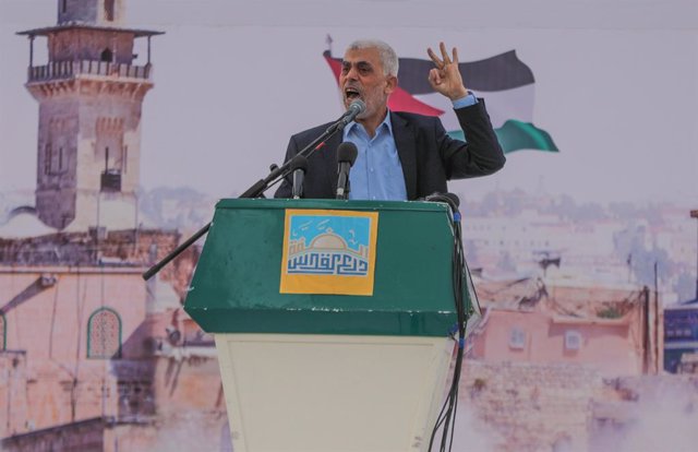 Archivo - El líder de Hamas a la Franja de Gaza, Yahya Sinwar