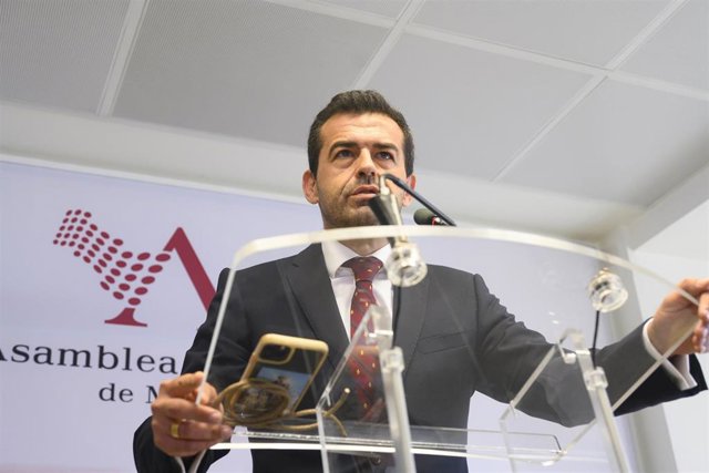 Archivo - El portavoz de VOX en la Asamblea Regional, Rubén Martínez Alpañez