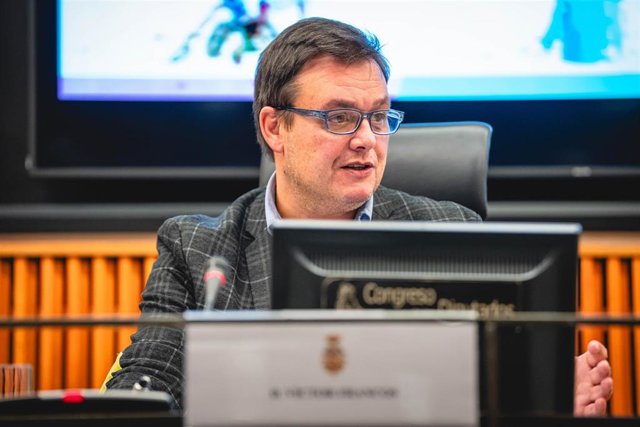 El presidente del Consejo Superior de Deportes (CSD), Víctor Francos, en el Congreso de los Diputados.