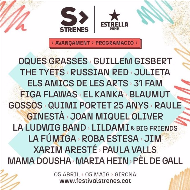 Cartell del Festival Strenes de Girona