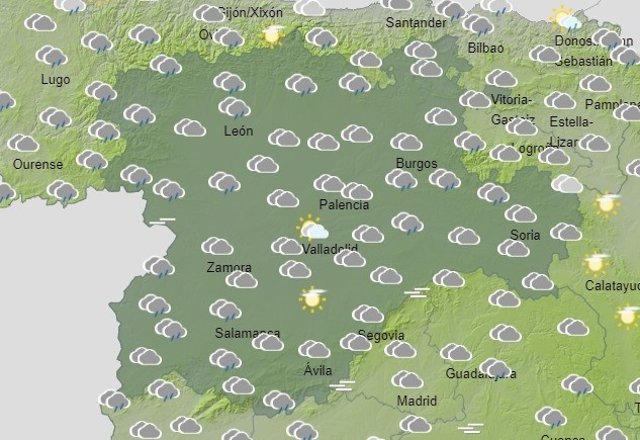 Previsión del tiempo para este jueves de la Aemet