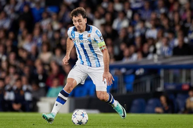 Mikel Oyarzabal, durante un partido de la Real Sociedad.