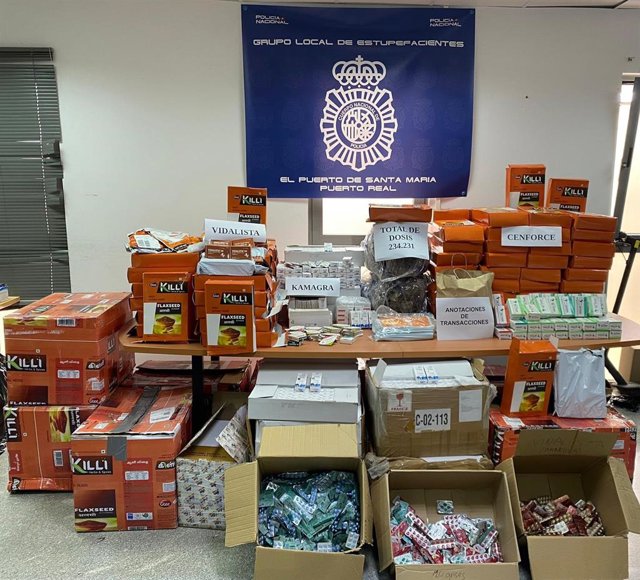 Detenido en Puerto Real con más de 200.000 fármacos ilegales usados para la disfunción eréctil