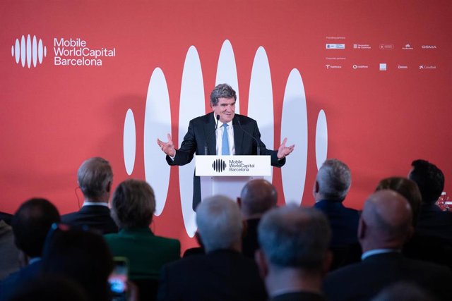 El ministro de Transformación Digital, José Luis Escrivá, en la presentación del Plan estratégico 2023-2027 del MWCapital