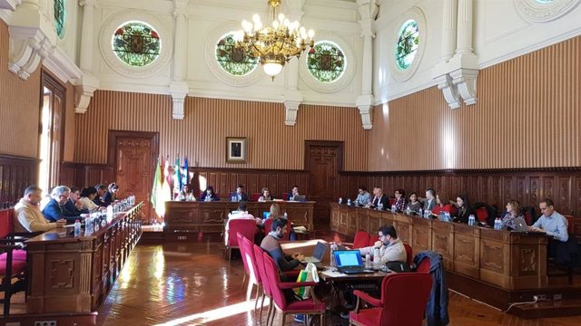 Pleno ordinario de la Diputación de Jaén.