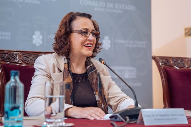 La presidenta del Consell d'Estat, Magdalena Valerio 