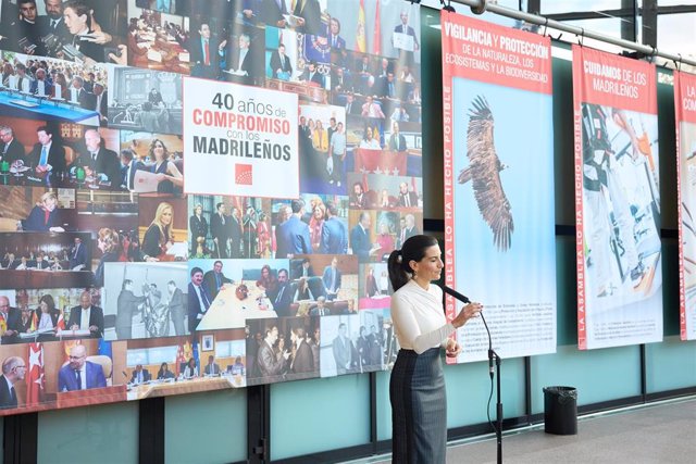 Rocío Monasterio en la Asamblea de Madrid en el día del Pleno homenaje a los 40 años de la autonomía