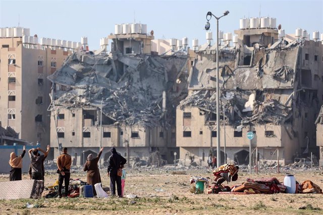 Imagen de archivo de Gaza durante la guerra entre Israel y Hamás 