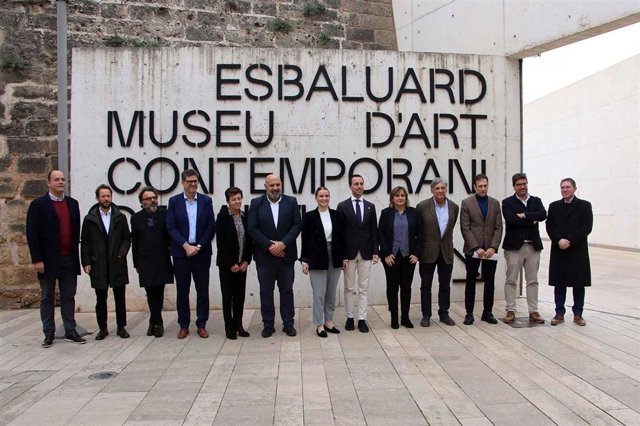 Representantes del patronato de la Fundació Es Baluard Museu d’Art Contemporani.
