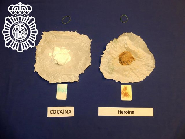 Droga intervenida en la rueda de repuesto del coche en Salamanca