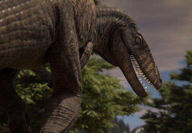 Poposaurus, de un grupo de parientes extintos del cocodrilo conocido como Poposauroida. Este cocodrilo medía unos cuatro metros de largo y convivió con los dinosaurios hace 237 a 201,3 millones de años.