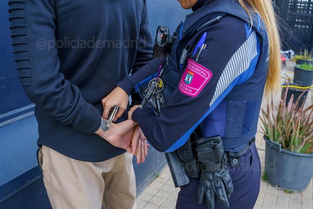 Archivo - Recurso de detenciones. Policía Municipal de Madrid.