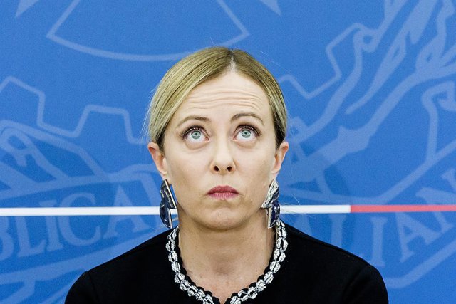 Archivo - La primera ministra italiana, Giorgia Meloni