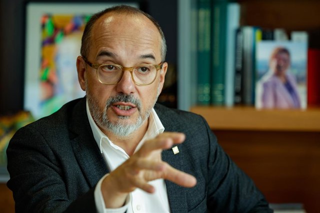El conseller Carles Campuzano, en una entrevista d'Europa Press
