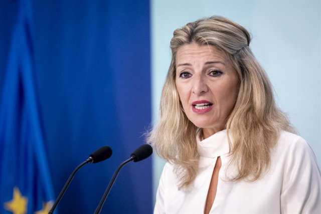 Archivo - La vicepresidenta segona del Govern central i ministra de Treball i Economia Social, Yolanda Díaz