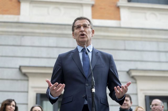 El líder del PP, Alberto Núñez Feijóo