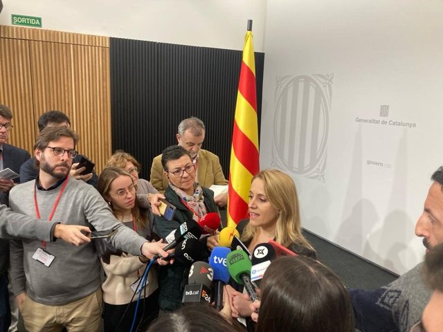 La consellera d'Economia i Hisenda de la Generalitat, Natàlia Mas