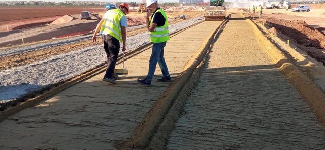 Archivo - Imagen de archivo de las obras del ramal técnico del tramo norte de la línea 3 del Metro de Sevilla.