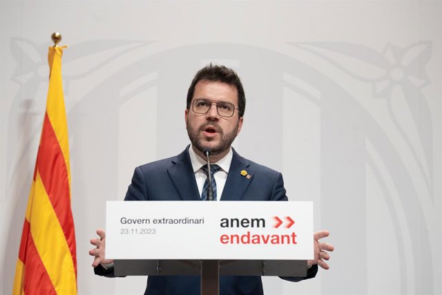 El president de la Generalitat, Pere Aragonès